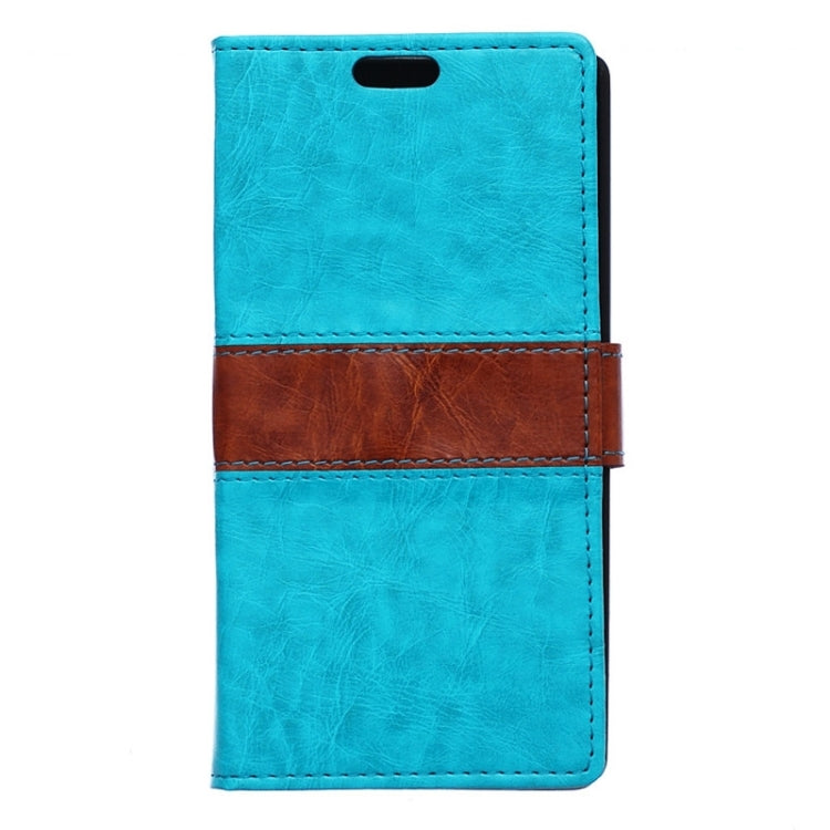 Color Matching Flip Leather Case with Holder & Card Slots & Wallet for Galaxy E5 / E500