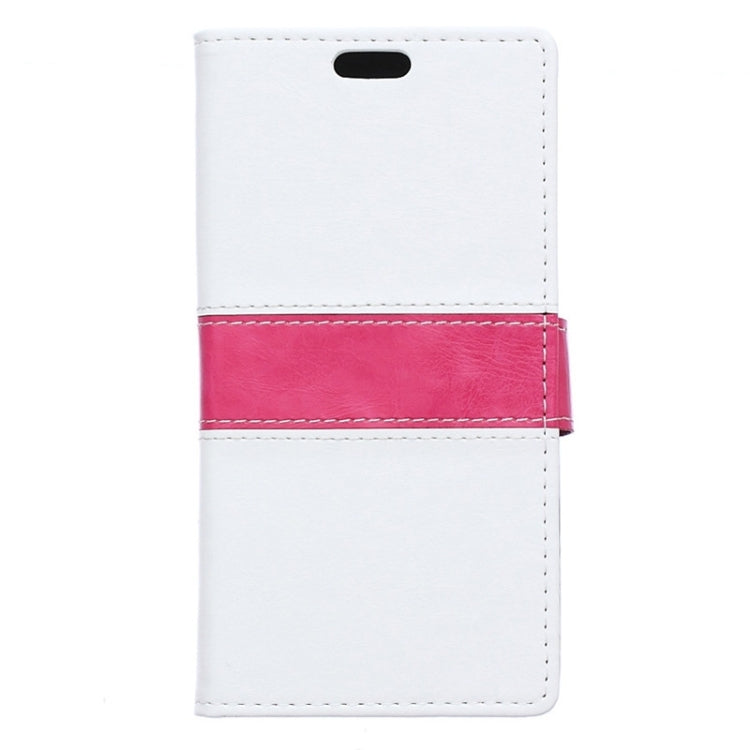 Color Matching Flip Leather Case with Holder & Card Slots & Wallet for Galaxy E5 / E500