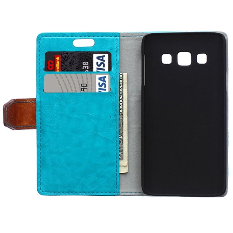 Color Matching Flip Leather Case with Holder & Card Slots & Wallet for Galaxy A3 / A300