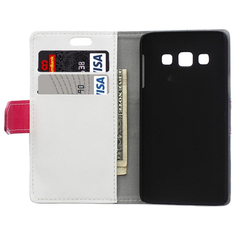 Color Matching Flip Leather Case with Holder & Card Slots & Wallet for Galaxy A3 / A300