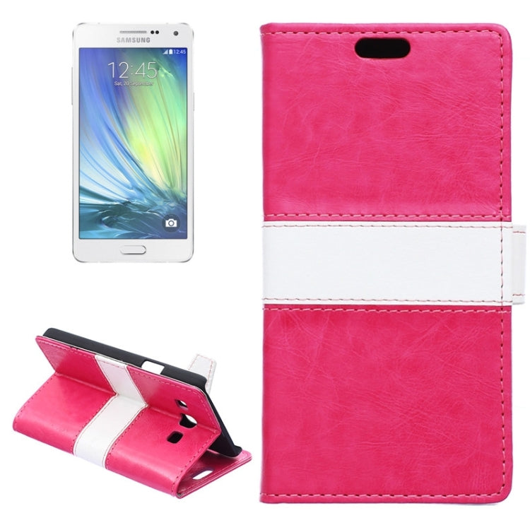 Color Matching Flip Leather Case with Holder & Card Slots & Wallet for Galaxy A5 / A500
