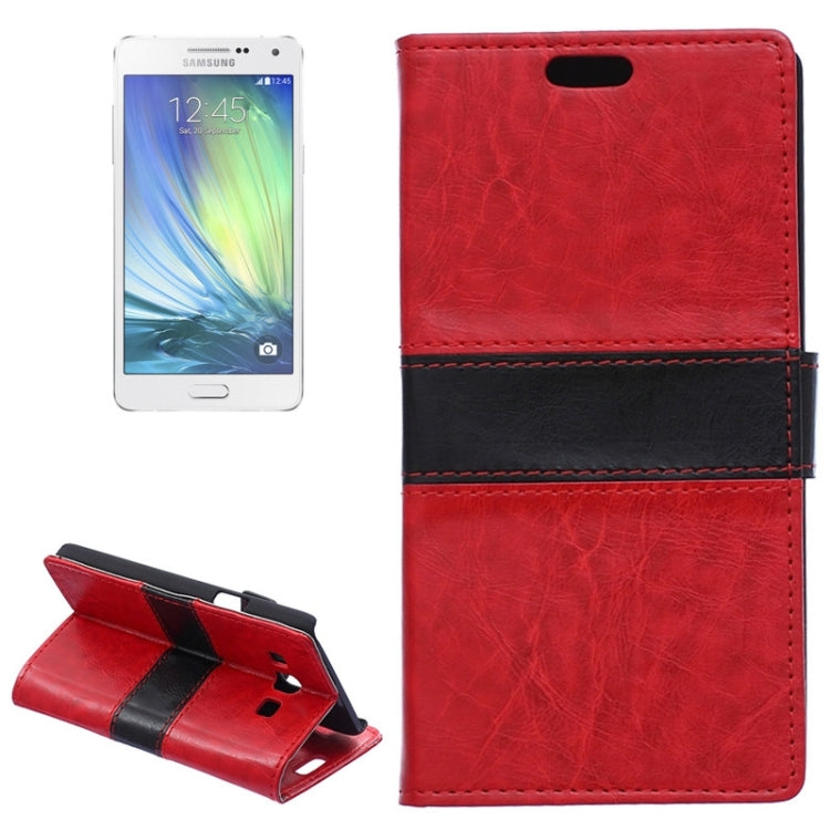 Color Matching Flip Leather Case with Holder & Card Slots & Wallet for Galaxy A5 / A500