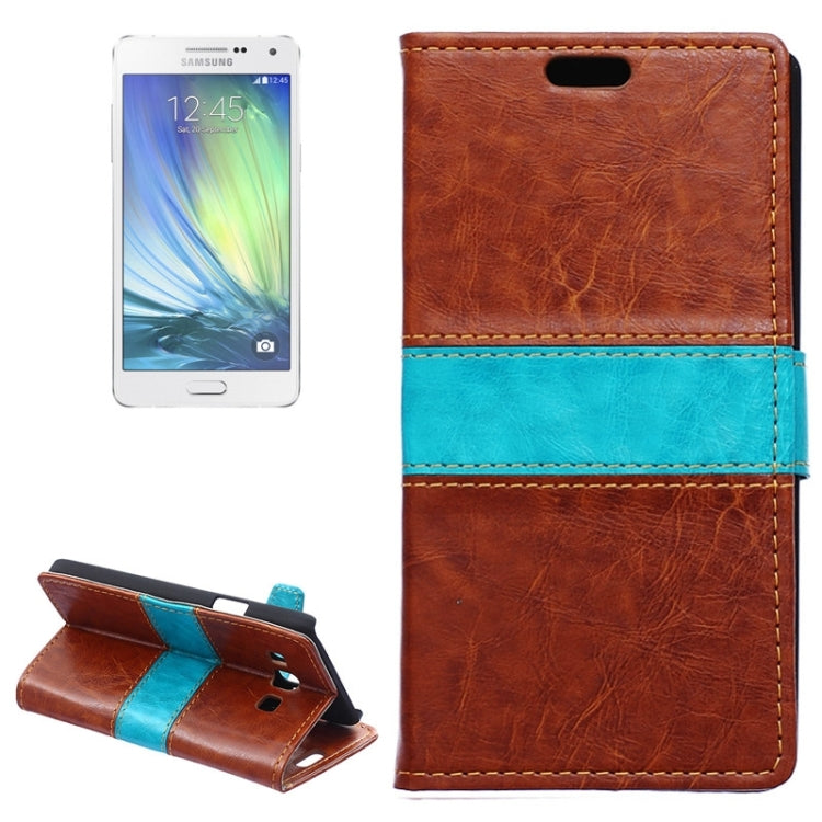 Color Matching Flip Leather Case with Holder & Card Slots & Wallet for Galaxy A5 / A500