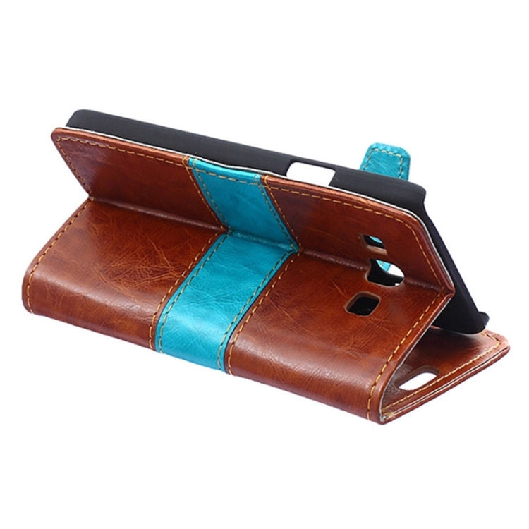 Color Matching Flip Leather Case with Holder & Card Slots & Wallet for Galaxy A5 / A500