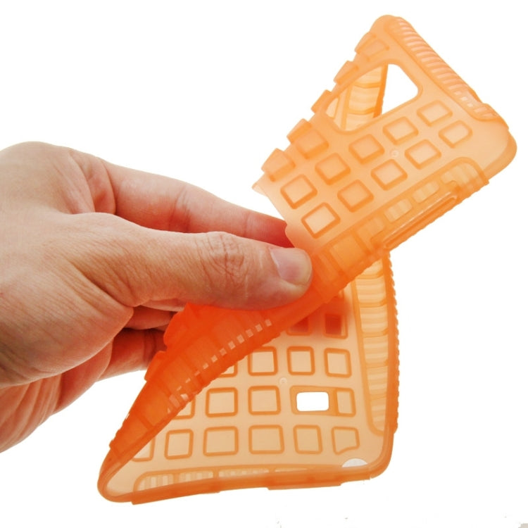 Grid Texture Plastics + TPU Combination Case with Holder for Galaxy Note 4 / N910