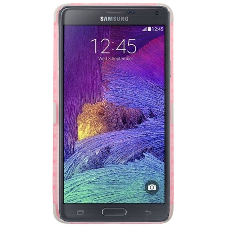 Grid Texture Plastics + TPU Combination Case with Holder for Galaxy Note 4 / N910