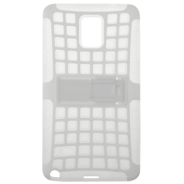 Grid Texture Plastics + TPU Combination Case with Holder for Galaxy Note 4 / N910
