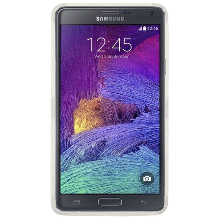 Grid Texture Plastics + TPU Combination Case with Holder for Galaxy Note 4 / N910