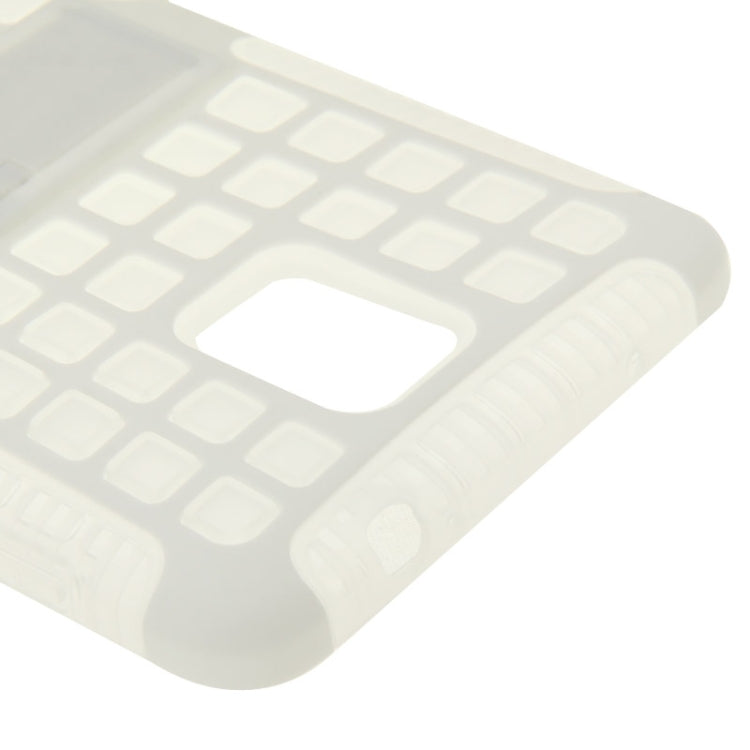 Grid Texture Plastics + TPU Combination Case with Holder for Galaxy Note 4 / N910