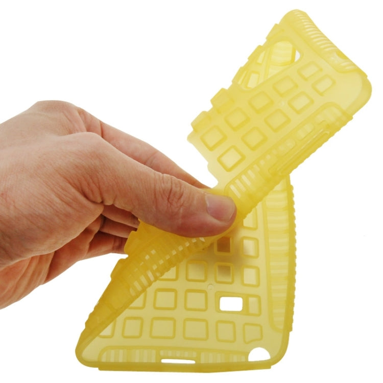 Grid Texture Plastics + TPU Combination Case with Holder for Galaxy Note 4 / N910