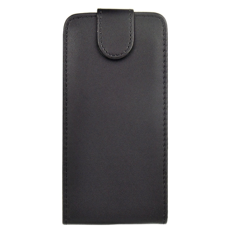 For Galaxy S6 / G920 Plain Weave Vertical Flip Magnetic Button Leather Case