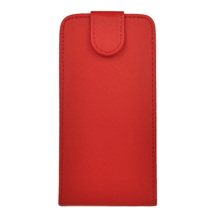 For Galaxy S6 / G920 Plain Weave Vertical Flip Magnetic Button Leather Case