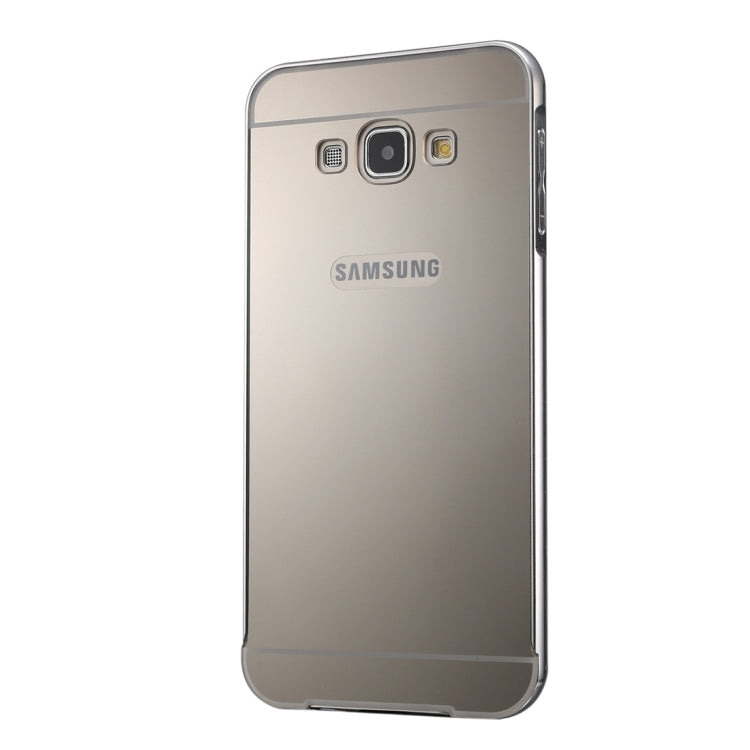 Fashionable Electroplating Push Pull Back Shell Cover + Metal Bumper Frame for Galaxy E7 / E700