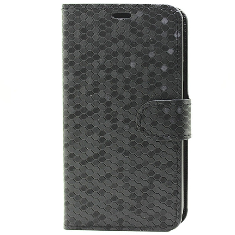 Diamond Texture Horizontal Flip Magnetic Buckle Leather Case with Card Slots & Holder for Galaxy S6