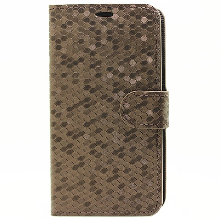 Diamond Texture Horizontal Flip Magnetic Buckle Leather Case with Card Slots & Holder for Galaxy S6