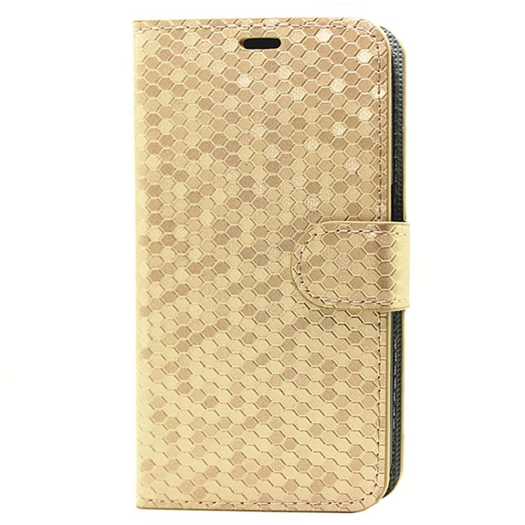 Diamond Texture Horizontal Flip Magnetic Buckle Leather Case with Card Slots & Holder for Galaxy S6