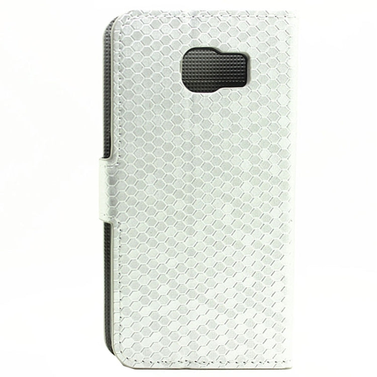 Diamond Texture Horizontal Flip Magnetic Buckle Leather Case with Card Slots & Holder for Galaxy S6