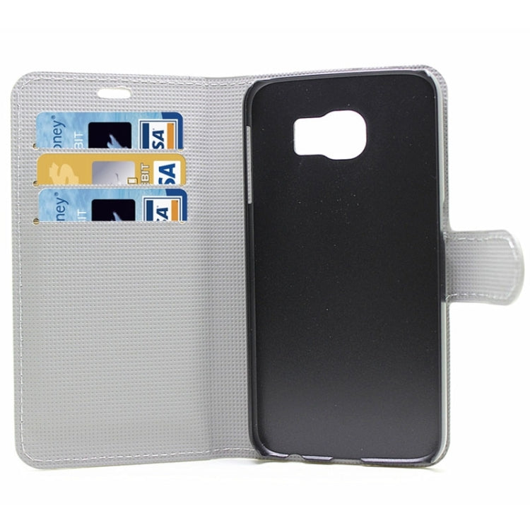 Diamond Texture Horizontal Flip Magnetic Buckle Leather Case with Card Slots & Holder for Galaxy S6