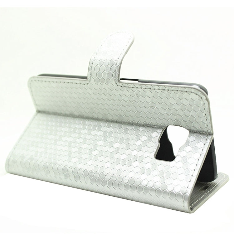 Diamond Texture Horizontal Flip Magnetic Buckle Leather Case with Card Slots & Holder for Galaxy S6