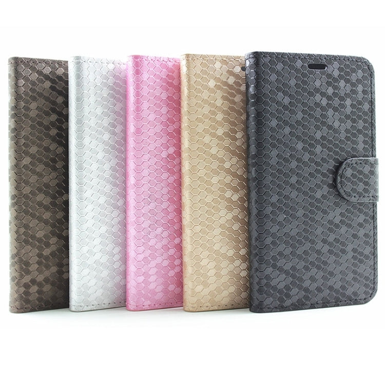 Diamond Texture Horizontal Flip Magnetic Buckle Leather Case with Card Slots & Holder for Galaxy S6