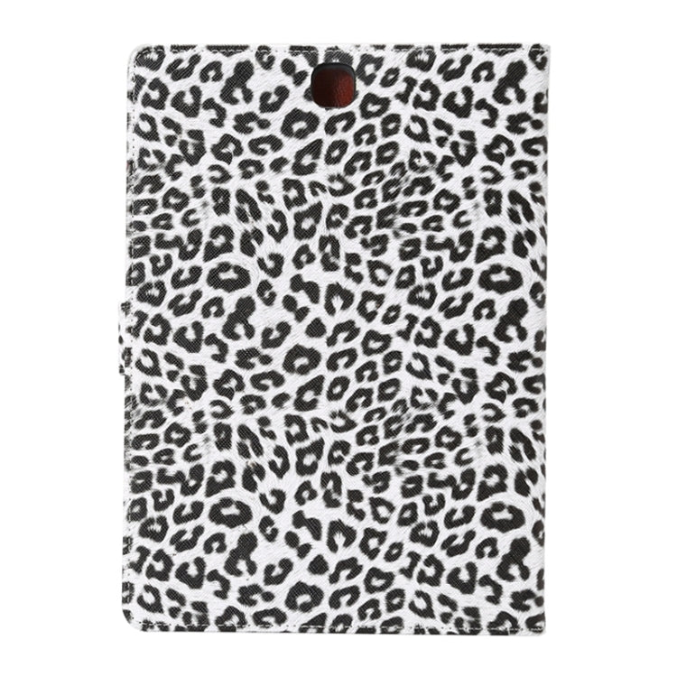 Leopard Pattern Leather Case with Holder & Card Slots & Wallet for Galaxy Tab A 9.7 / T550