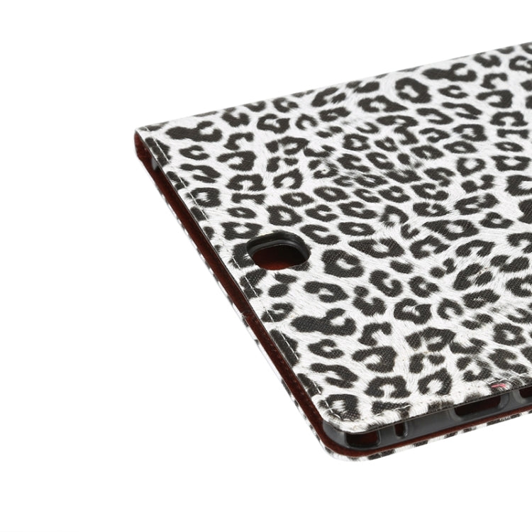 Leopard Pattern Leather Case with Holder & Card Slots & Wallet for Galaxy Tab A 9.7 / T550