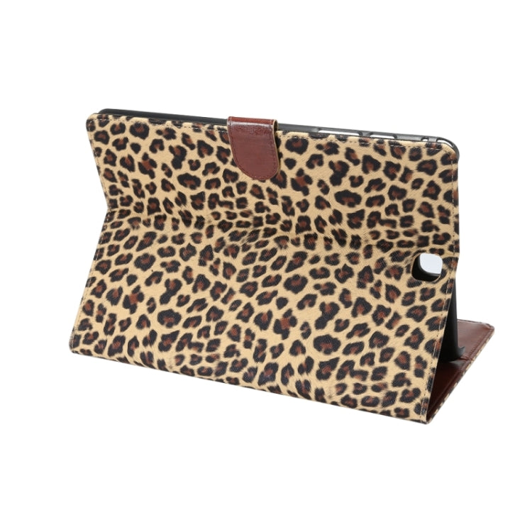 Leopard Pattern Leather Case with Holder & Card Slots & Wallet for Galaxy Tab A 9.7 / T550