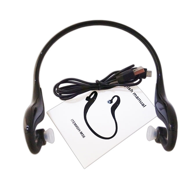 BH-M56 Wireless Stereo Sport Bluetooth Handsfree Music / Voice-Dial Earbud Headset for iPhone / Samsung / HTC / Huawei(Black)