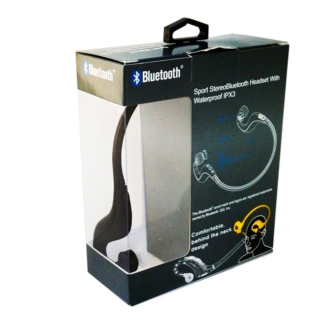 BH-M56 Wireless Stereo Sport Bluetooth Handsfree Music / Voice-Dial Earbud Headset for iPhone / Samsung / HTC / Huawei(Black)