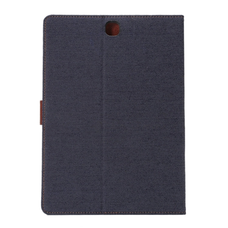 Denim Texture Leather Case with Holder & Card Slots & Wallet for Galaxy Tab A 9.7 / T550