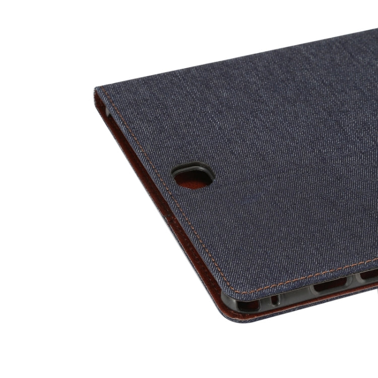 Denim Texture Leather Case with Holder & Card Slots & Wallet for Galaxy Tab A 9.7 / T550