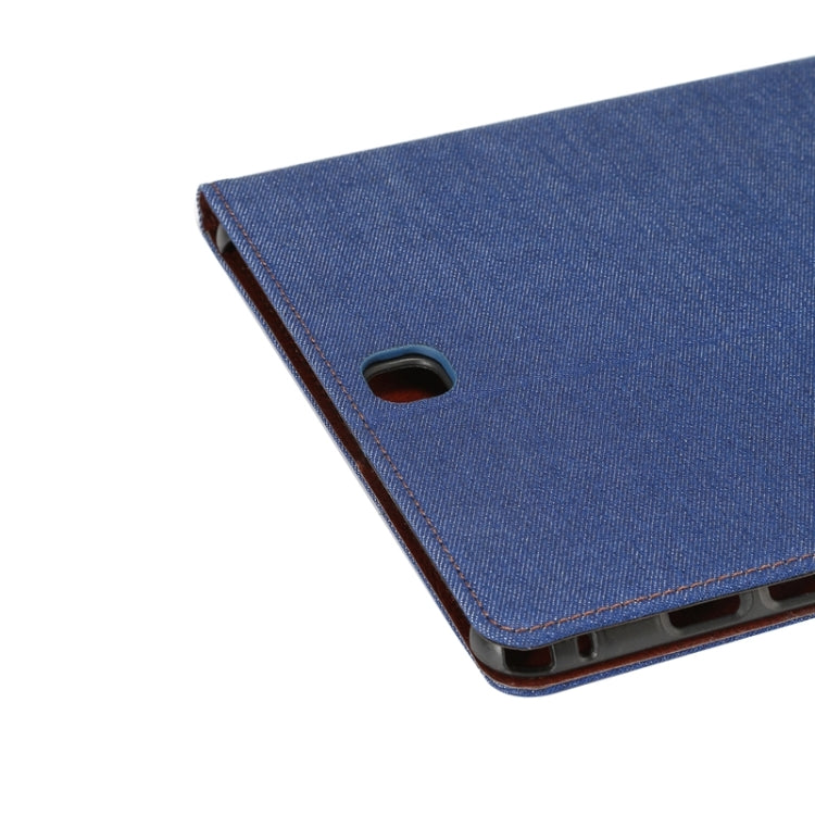 Denim Texture Leather Case with Holder & Card Slots & Wallet for Galaxy Tab A 9.7 / T550