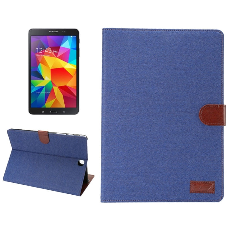 Denim Texture Leather Case with Holder & Card Slots & Wallet for Galaxy Tab A 9.7 / T550