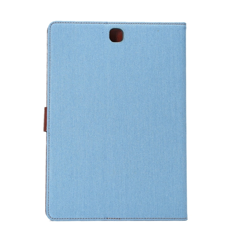 Denim Texture Leather Case with Holder & Card Slots & Wallet for Galaxy Tab A 9.7 / T550