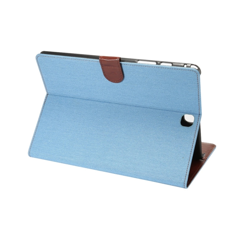 Denim Texture Leather Case with Holder & Card Slots & Wallet for Galaxy Tab A 9.7 / T550