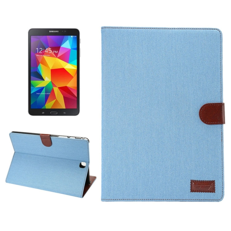 Denim Texture Leather Case with Holder & Card Slots & Wallet for Galaxy Tab A 9.7 / T550