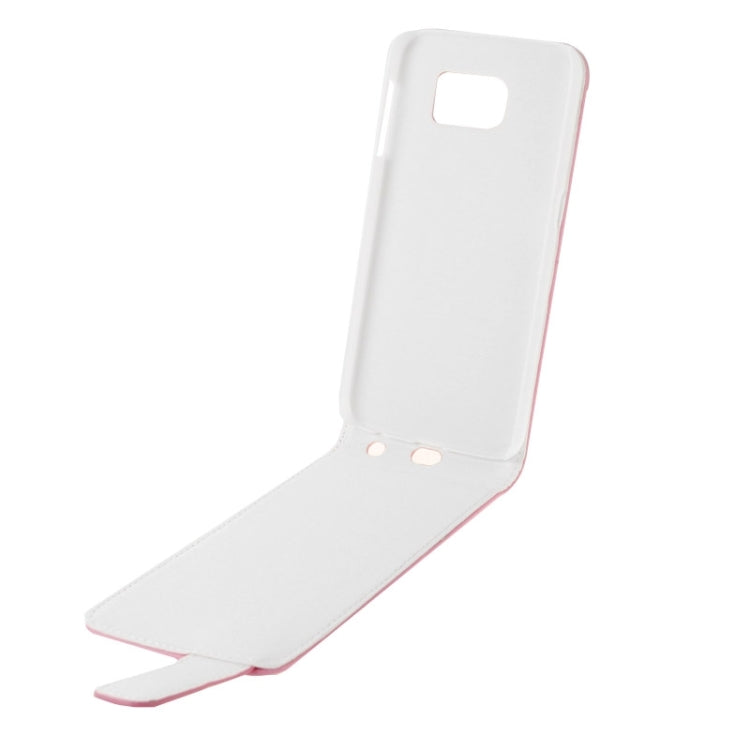 For Galaxy S6 / G920 Vertical Flip Magnetic Snap Leather Case