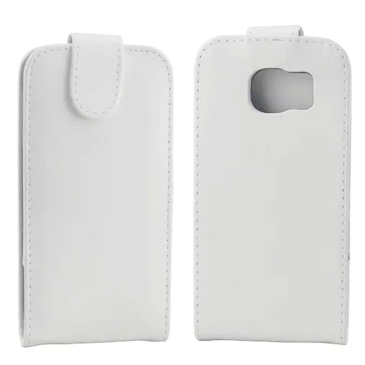 For Galaxy S6 / G920 Vertical Flip Magnetic Snap Leather Case