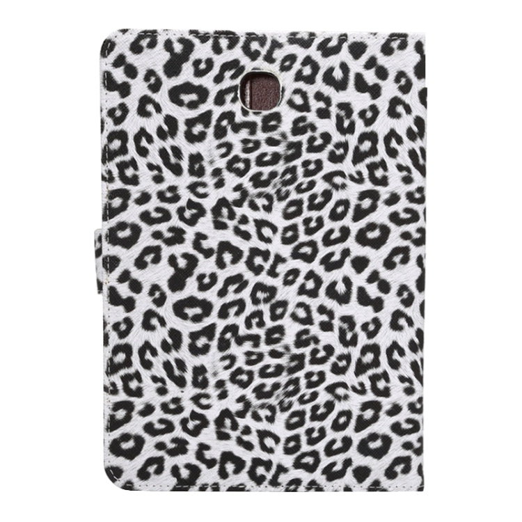 Leopard Pattern Leather Case with Holder & Card Slots & Wallet for Galaxy Tab A 8.0 T350 / P350