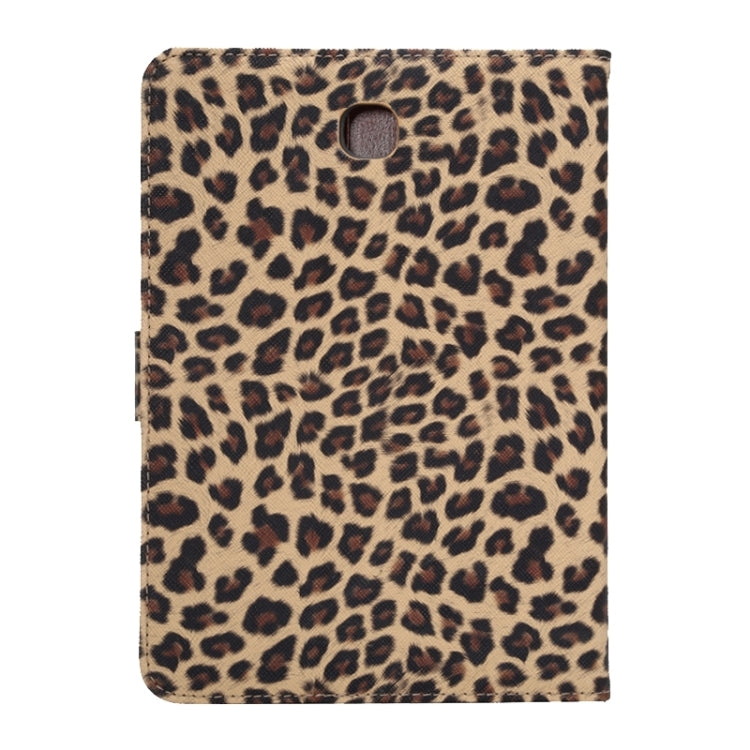 Leopard Pattern Leather Case with Holder & Card Slots & Wallet for Galaxy Tab A 8.0 T350 / P350
