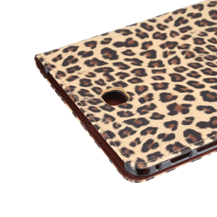 Leopard Pattern Leather Case with Holder & Card Slots & Wallet for Galaxy Tab A 8.0 T350 / P350