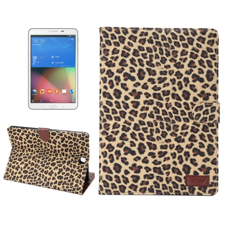Leopard Pattern Leather Case with Holder & Card Slots & Wallet for Galaxy Tab A 8.0 T350 / P350
