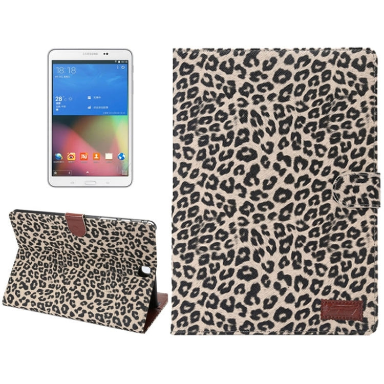 Leopard Pattern Leather Case with Holder & Card Slots & Wallet for Galaxy Tab A 8.0 T350 / P350