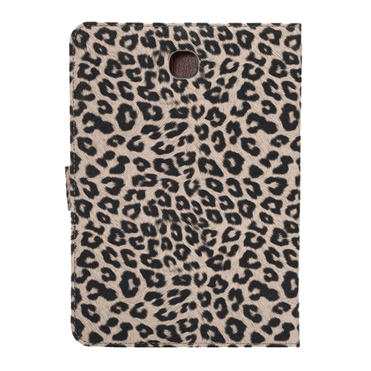 Leopard Pattern Leather Case with Holder & Card Slots & Wallet for Galaxy Tab A 8.0 T350 / P350