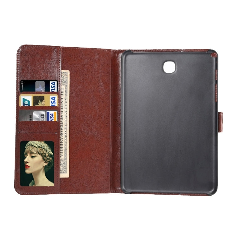 Leopard Pattern Leather Case with Holder & Card Slots & Wallet for Galaxy Tab A 8.0 T350 / P350