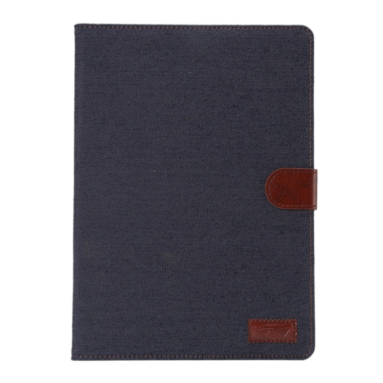 Denim Texture Leather Case with Holder & Card Slots & Wallet for Galaxy Tab A 8.0 T350 / P350(Black)
