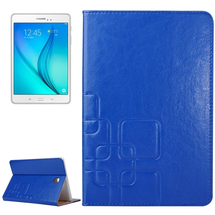 Crazy Horse and Lattice Texture Leather Case with Holder & Card Slots for Galaxy Tab A 8.0 / T350