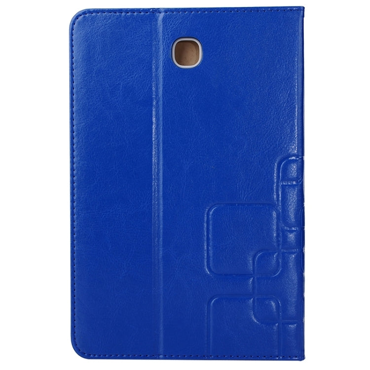 Crazy Horse and Lattice Texture Leather Case with Holder & Card Slots for Galaxy Tab A 8.0 / T350