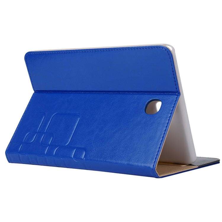 Crazy Horse and Lattice Texture Leather Case with Holder & Card Slots for Galaxy Tab A 8.0 / T350