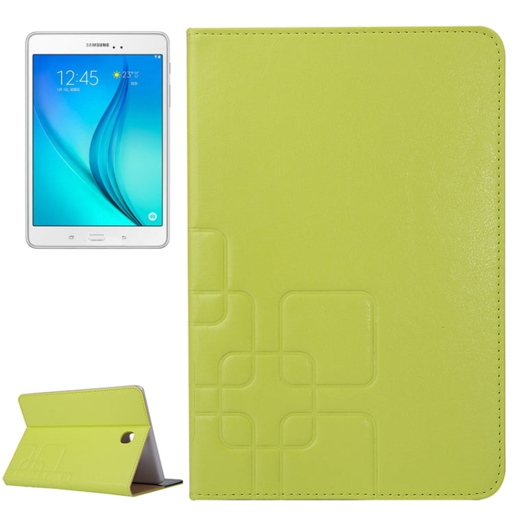 Crazy Horse and Lattice Texture Leather Case with Holder & Card Slots for Galaxy Tab A 8.0 / T350